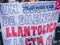 Trapo - Bandeira - Faixa - Telón - "Anti universidad catolica (anti monjas)" Trapo de la Barra: Garra Blanca &bull; Club: Colo-Colo &bull; País: Chile