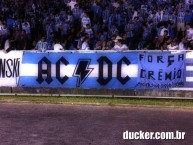 Trapo - Bandeira - Faixa - Telón - "ACDC" Trapo de la Barra: Geral do Grêmio • Club: Grêmio • País: Brasil