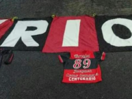 Trapo - Bandeira - Faixa - Telón - "LOS DE TRES RIOS" Trapo de la Barra: La 12 • Club: Alajuelense • País: Costa Rica