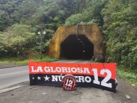 Trapo - Bandeira - Faixa - Telón - Trapo de la Barra: La 12 &bull; Club: Alajuelense &bull; País: Costa Rica
