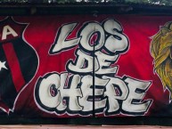 Trapo - Bandeira - Faixa - Telón - "LOS DE CHEPE" Trapo de la Barra: La 12 • Club: Alajuelense