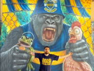 Trapo - Bandeira - Faixa - Telón - "Hecho por Franco Miglia" Trapo de la Barra: La 12 &bull; Club: Boca Juniors &bull; País: Argentina