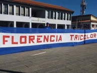 Trapo - Bandeira - Faixa - Telón - "TRAPO FLORENCIA TRICOLOR" Trapo de la Barra: La 12 Tricolor • Club: C.A. Mannucci