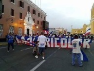 Trapo - Bandeira - Faixa - Telón - Trapo de la Barra: La 12 Tricolor • Club: C.A. Mannucci