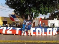 Trapo - Bandeira - Faixa - Telón - Trapo de la Barra: La 12 Tricolor • Club: C.A. Mannucci