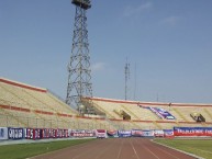 Trapo - Bandeira - Faixa - Telón - Trapo de la Barra: La 12 Tricolor • Club: C.A. Mannucci