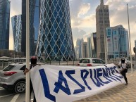 Trapo - Bandeira - Faixa - Telón - "En Doha,Qatar" Trapo de la Barra: La Adicción • Club: Monterrey