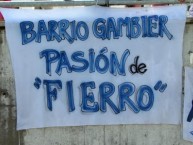 Trapo - Bandeira - Faixa - Telón - Trapo de la Barra: La Banda de Fierro 22 • Club: Gimnasia y Esgrima
