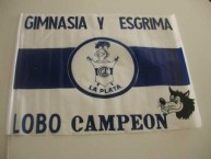 Trapo - Bandeira - Faixa - Telón - Trapo de la Barra: La Banda de Fierro 22 • Club: Gimnasia y Esgrima • País: Argentina