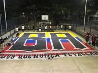 Trapo - Bandeira - Faixa - Telón - "Telón de la filial Buenos Aires" Trapo de la Barra: La Banda de Los Kuervos &bull; Club: Junior de Barranquilla &bull; País: Colombia