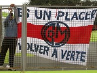 Trapo - Bandeira - Faixa - Telón - "Es un placer volver a verte" Trapo de la Barra: La Banda del Basurero • Club: Deportivo Municipal • País: Peru