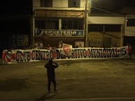 Trapo - Bandeira - Faixa - Telón - Trapo de la Barra: La Banda del Basurero • Club: Deportivo Municipal • País: Peru