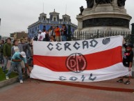 Trapo - Bandeira - Faixa - Telón - Trapo de la Barra: La Banda del Basurero • Club: Deportivo Municipal • País: Peru