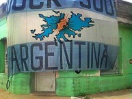 Trapo - Bandeira - Faixa - Telón - Trapo de la Barra: La Banda del Docke • Club: Dock Sud • País: Argentina