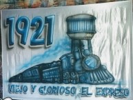 Trapo - Bandeira - Faixa - Telón - Trapo de la Barra: La Banda del Expreso • Club: Godoy Cruz