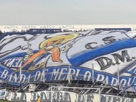 Trapo - Bandeira - Faixa - Telón - Trapo de la Barra: La Banda del Parque • Club: Deportivo Merlo