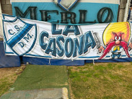 Trapo - Bandeira - Faixa - Telón - Trapo de la Barra: La Banda del Parque &bull; Club: Deportivo Merlo &bull; País: Argentina