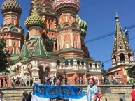 Trapo - Bandeira - Faixa - Telón - "Mundial Rusia 2018" Trapo de la Barra: La Banda del Pueblo Viejo • Club: San Martín de San Juan • País: Argentina