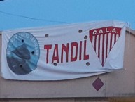 Trapo - Bandeira - Faixa - Telón - "Tandil" Trapo de la Barra: La Banda Descontrolada • Club: Los Andes • País: Argentina