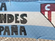 Trapo - Bandeira - Faixa - Telón - "España" Trapo de la Barra: La Banda Descontrolada • Club: Los Andes • País: Argentina