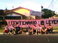 Trapo - Bandeira - Faixa - Telón - "V Centenario de LdZ" Trapo de la Barra: La Banda Descontrolada &bull; Club: Los Andes &bull; País: Argentina