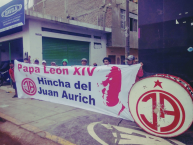 Trapo - Bandeira - Faixa - Telón - Trapo de la Barra: La Banda Los Norteños &bull; Club: Juan Aurich &bull; País: Peru