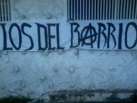 Trapo - Bandeira - Faixa - Telón - "Los de Barrio" Trapo de la Barra: La Burra Brava • Club: Zamora • País: Venezuela