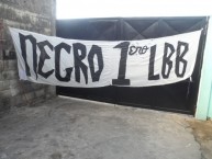 Trapo - Bandeira - Faixa - Telón - "Negro Primero LBB" Trapo de la Barra: La Burra Brava • Club: Zamora