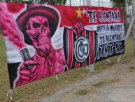 Trapo - Bandeira - Faixa - Telón - Trapo de la Barra: La Famosa Banda de San Martin • Club: Chacarita Juniors