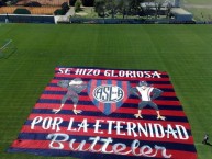 Trapo - Bandeira - Faixa - Telón - Trapo de la Barra: La Gloriosa Butteler • Club: San Lorenzo