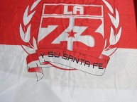 Trapo - Bandeira - Faixa - Telón - Trapo de la Barra: La Guardia Albi Roja Sur • Club: Independiente Santa Fe
