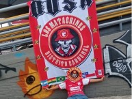 Trapo - Bandeira - Faixa - Telón - Trapo de la Barra: La Guardia Albi Roja Sur • Club: Independiente Santa Fe • País: Colombia
