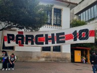 Trapo - Bandeira - Faixa - Telón - Trapo de la Barra: La Guardia Albi Roja Sur &bull; Club: Independiente Santa Fe &bull; País: Colombia