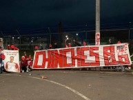 Trapo - Bandeira - Faixa - Telón - Trapo de la Barra: La Guardia Albi Roja Sur &bull; Club: Independiente Santa Fe &bull; País: Colombia