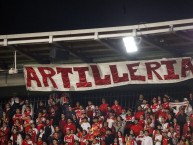 Trapo - Bandeira - Faixa - Telón - Trapo de la Barra: La Guardia Albi Roja Sur &bull; Club: Independiente Santa Fe &bull; País: Colombia