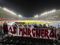 Trapo - Bandeira - Faixa - Telón - Trapo de la Barra: La Guardia Albi Roja Sur &bull; Club: Independiente Santa Fe &bull; País: Colombia