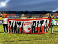 Trapo - Bandeira - Faixa - Telón - Trapo de la Barra: La Guardia Albi Roja Sur &bull; Club: Independiente Santa Fe &bull; País: Colombia