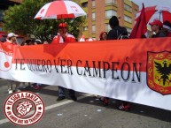 Trapo - Bandeira - Faixa - Telón - Trapo de la Barra: La Guardia Albi Roja Sur • Club: Independiente Santa Fe • País: Colombia
