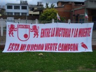 Trapo - Bandeira - Faixa - Telón - Trapo de la Barra: La Guardia Albi Roja Sur • Club: Independiente Santa Fe
