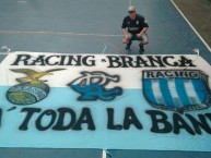 Trapo - Bandeira - Faixa - Telón - Trapo de la Barra: La Guardia Imperial • Club: Racing Club • País: Argentina