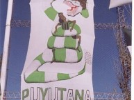 Trapo - Bandeira - Faixa - Telón - Trapo de la Barra: La Guardia Puyutana &bull; Club: Sportivo Desamparados &bull; País: Argentina