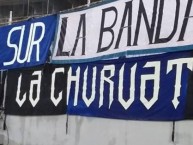 Trapo - Bandeira - Faixa - Telón - "LPDS - La Churuata" Trapo de la Barra: La Pandilla del Sur • Club: Mineros de Guayana • País: Venezuela
