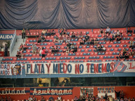 Trapo - Bandeira - Faixa - Telón - "Plata y Miedo no Tenemos" Trapo de la Barra: La Plaza y Comando &bull; Club: Cerro Porteño &bull; País: Paraguay