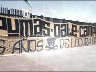 Trapo - Bandeira - Faixa - Telón - Trapo de la Barra: La Rebel • Club: Pumas • País: México