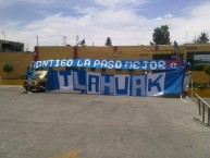 Trapo - Bandeira - Faixa - Telón - Trapo de la Barra: La Sangre Azul • Club: Cruz Azul • País: México