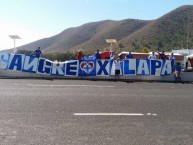 Trapo - Bandeira - Faixa - Telón - "Xalapa Veracruz MX siempre PTE" Trapo de la Barra: La Sangre Azul • Club: Cruz Azul • País: México