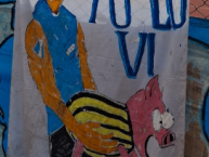 Trapo - Bandeira - Faixa - Telón - Trapo de la Barra: La Vieja Escuela &bull; Club: Bolívar &bull; País: Bolívia