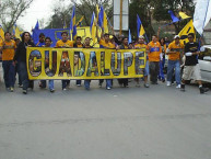 Trapo - Bandeira - Faixa - Telón - "Guadalupe de antaño " Trapo de la Barra: Libres y Lokos &bull; Club: Tigres &bull; País: México