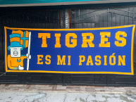Trapo - Bandeira - Faixa - Telón - Trapo de la Barra: Libres y Lokos &bull; Club: Tigres