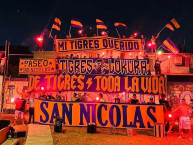 Trapo - Bandeira - Faixa - Telón - Trapo de la Barra: Libres y Lokos &bull; Club: Tigres &bull; País: México